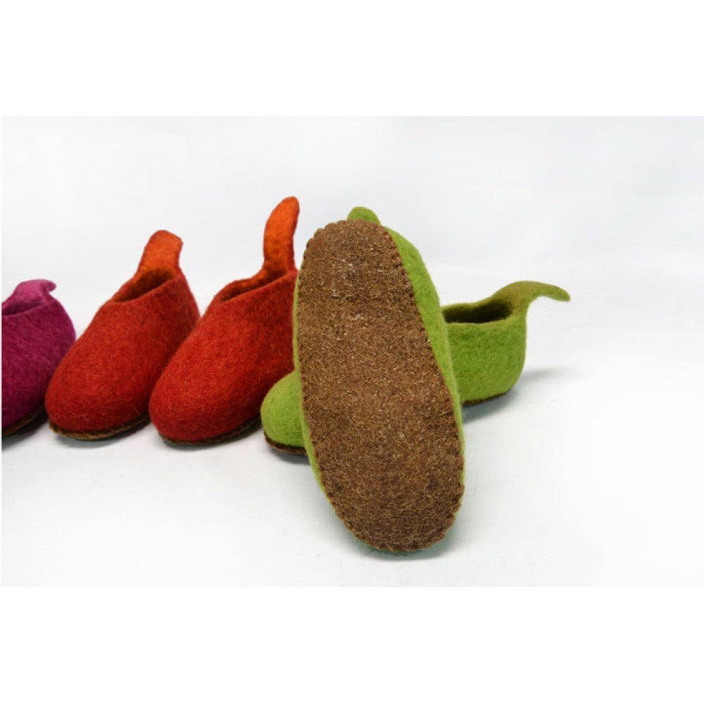 Felted Plain Shoes- 4 Colors: Green / Little Kids- 7.50 Inch- US 13