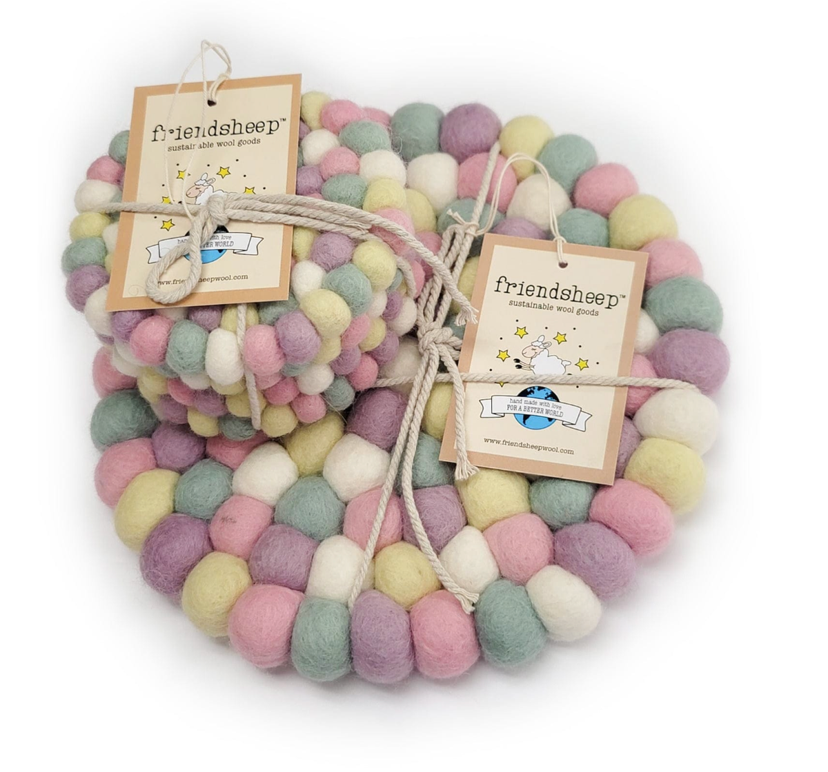 Cotton Candy Eco Coasters and Trivets: Set of 4 - Eco Coasters