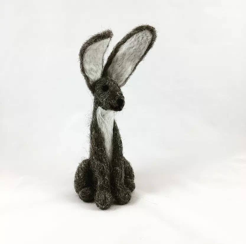 Grey Hare - Needle Felting Kit: With Foam