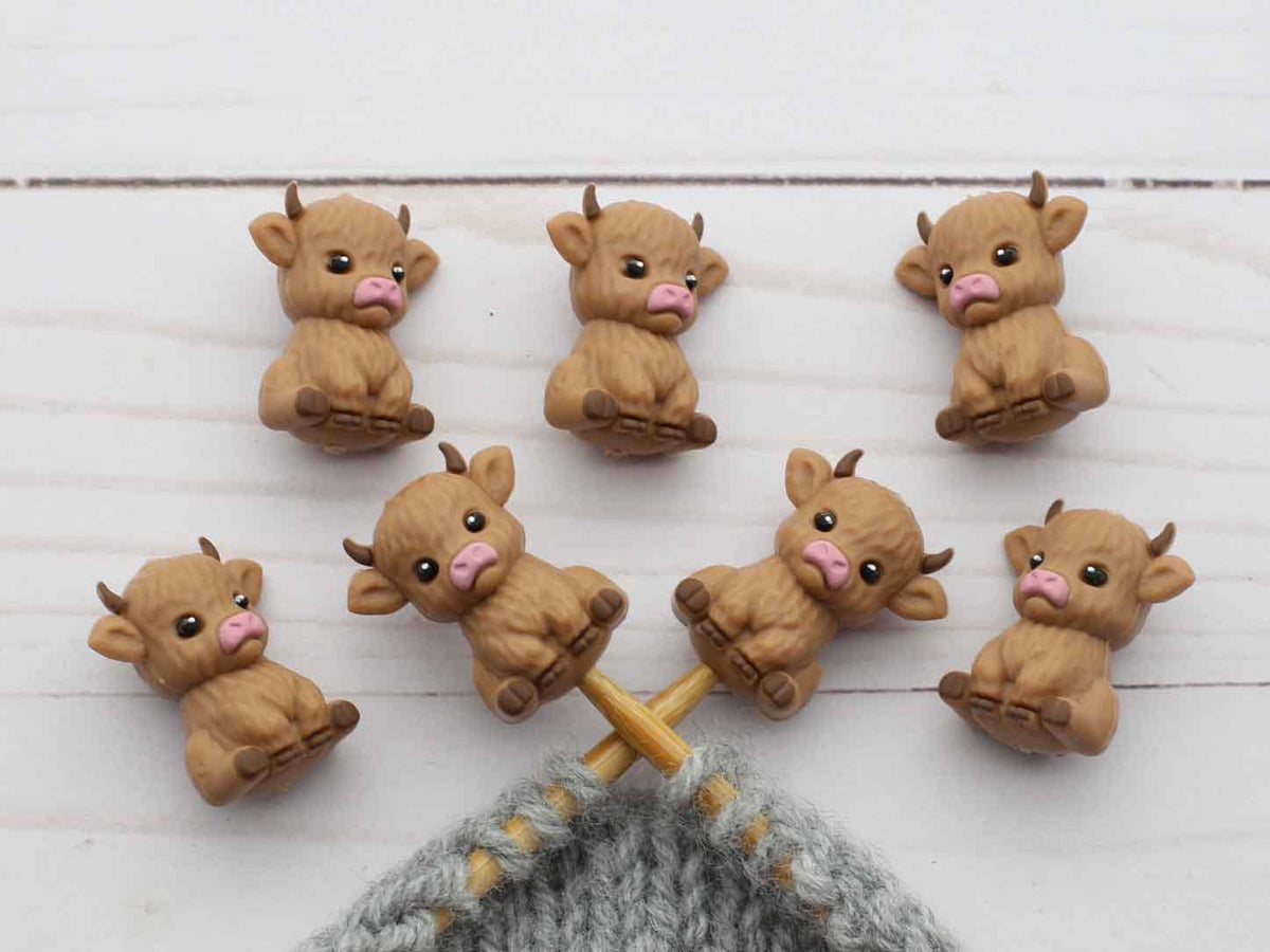 Happy Highland Cow | Stitch Stoppers