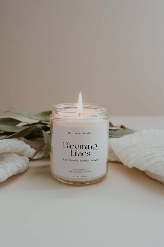 Soy Wax Candle, Jar Candles, Soy Non-Toxic Candles: Blooming Lilacs