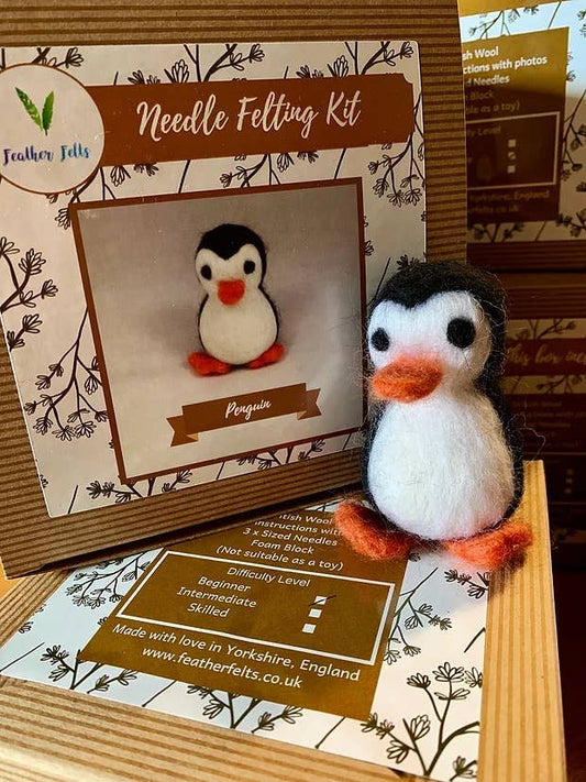 Penguin - Needle Felting Kit: With Foam