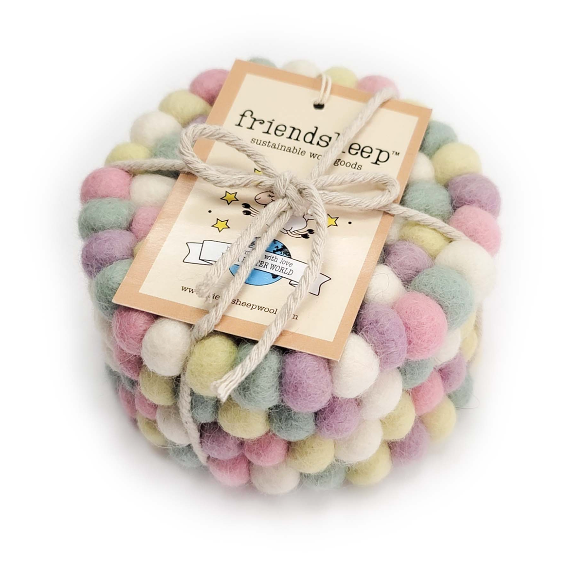 Cotton Candy Eco Coasters and Trivets: Set of 4 - Eco Coasters