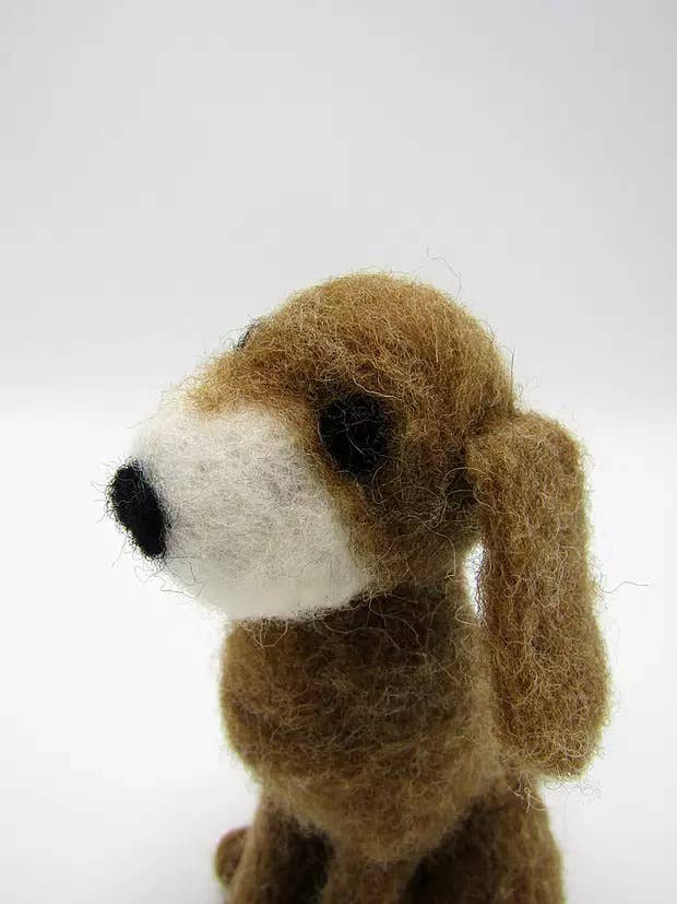 Floppy Dog - Needle Felting Kit: With Foam