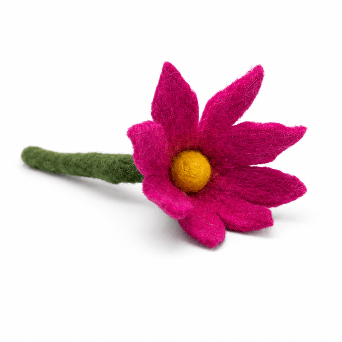 Small Sharp Design Colorful Stick Flower: Red