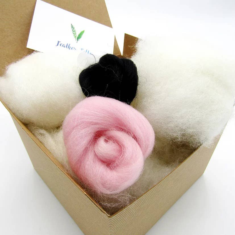 Bunny - Needle Felting Kit: With Foam