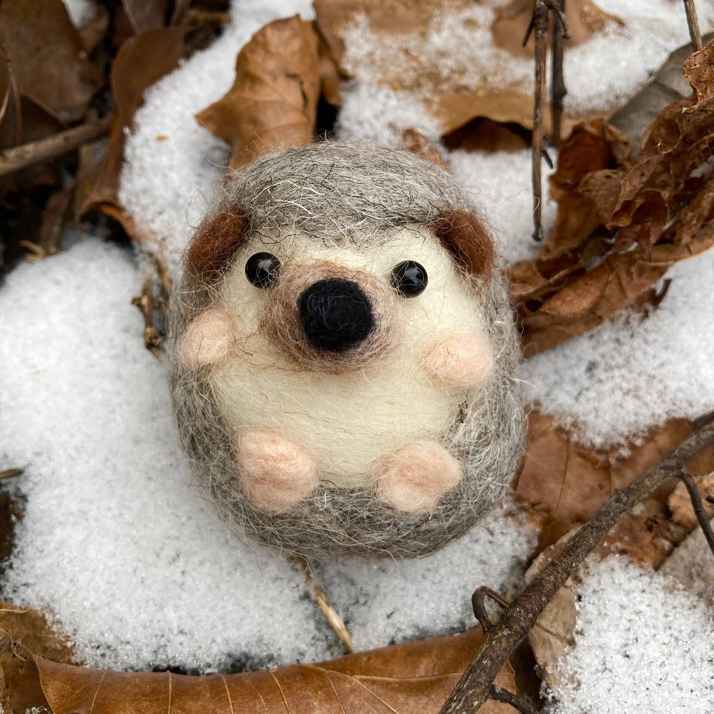 Needle Felting Kit, Hedgehog, Beginners, Creative Gift Idea