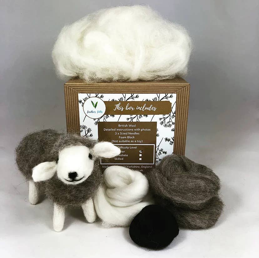 Grey Sheep - Needle Felting Kit: Without Foam