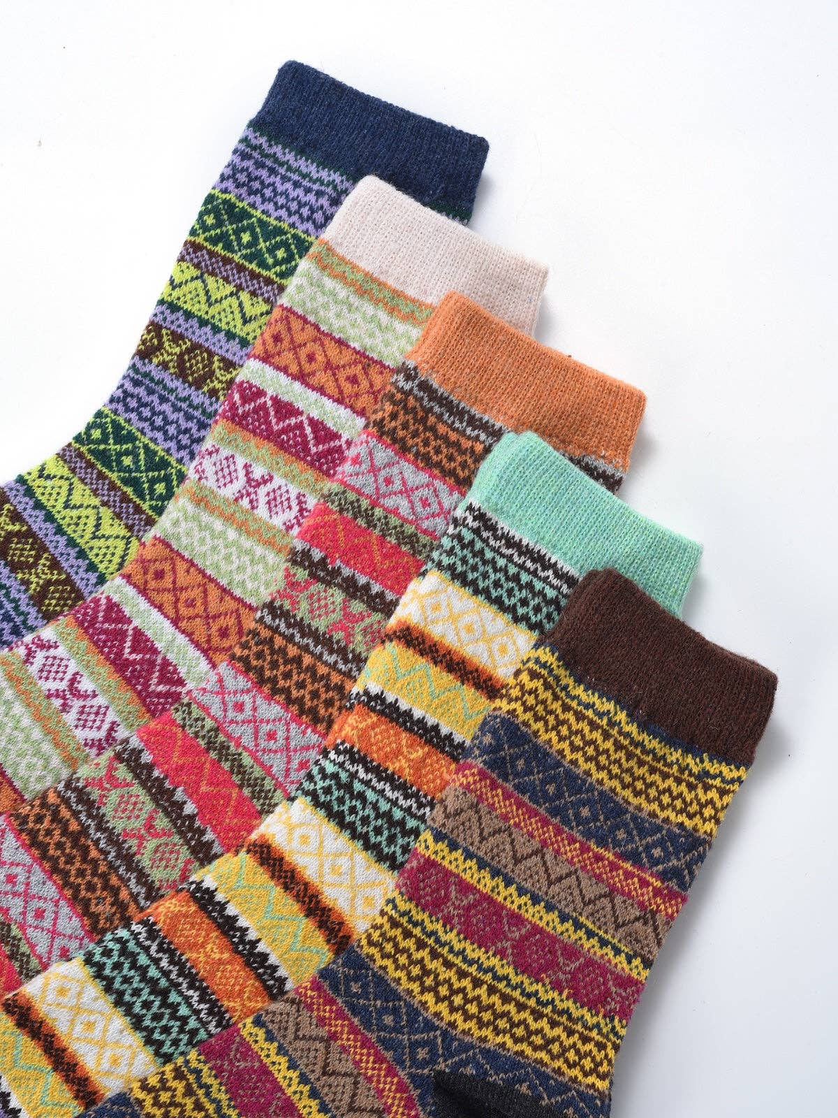 Rufia - 5 Pairs Bohemian Style Socks