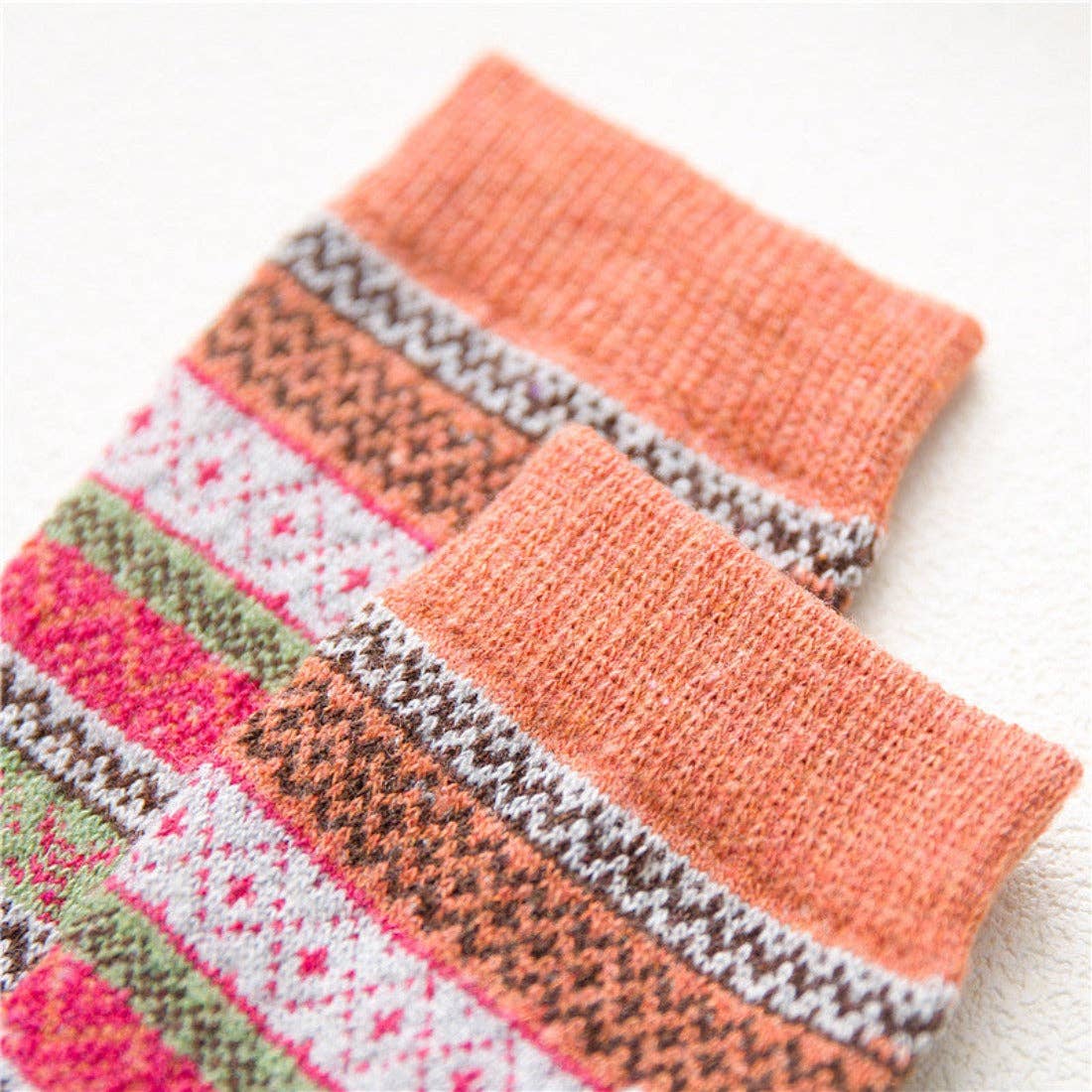 Rufia - 5 Pairs Bohemian Style Socks