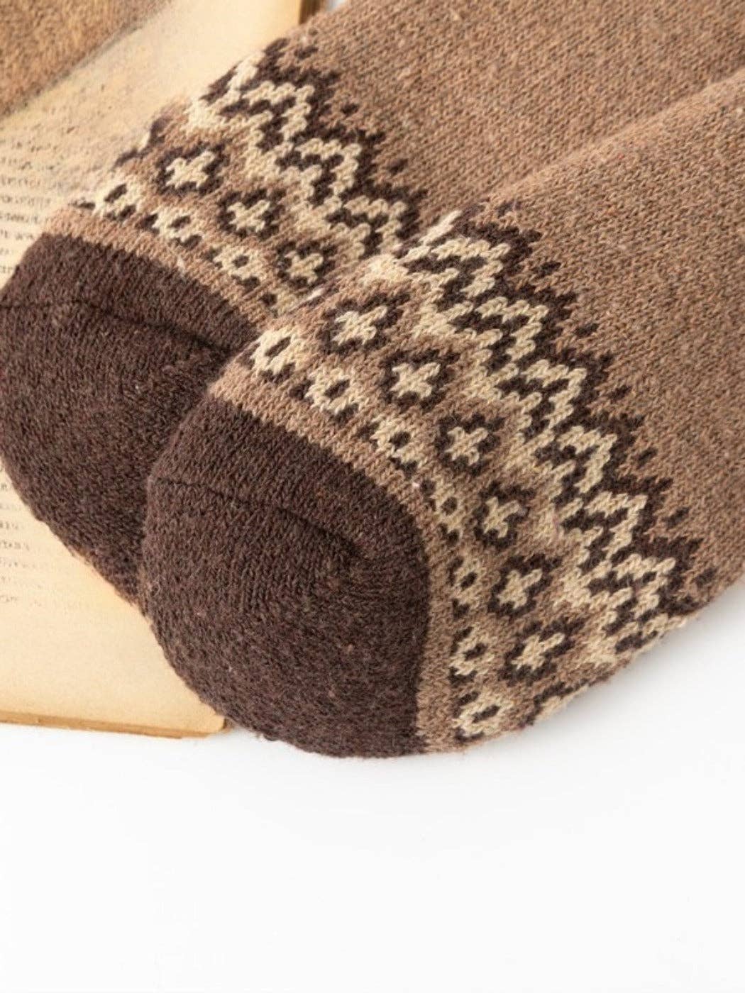 Rufia - Classic Men’s Retro Thick Winter Socks - 5 Pairs/Pack