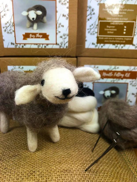 Grey Sheep - Needle Felting Kit: Without Foam