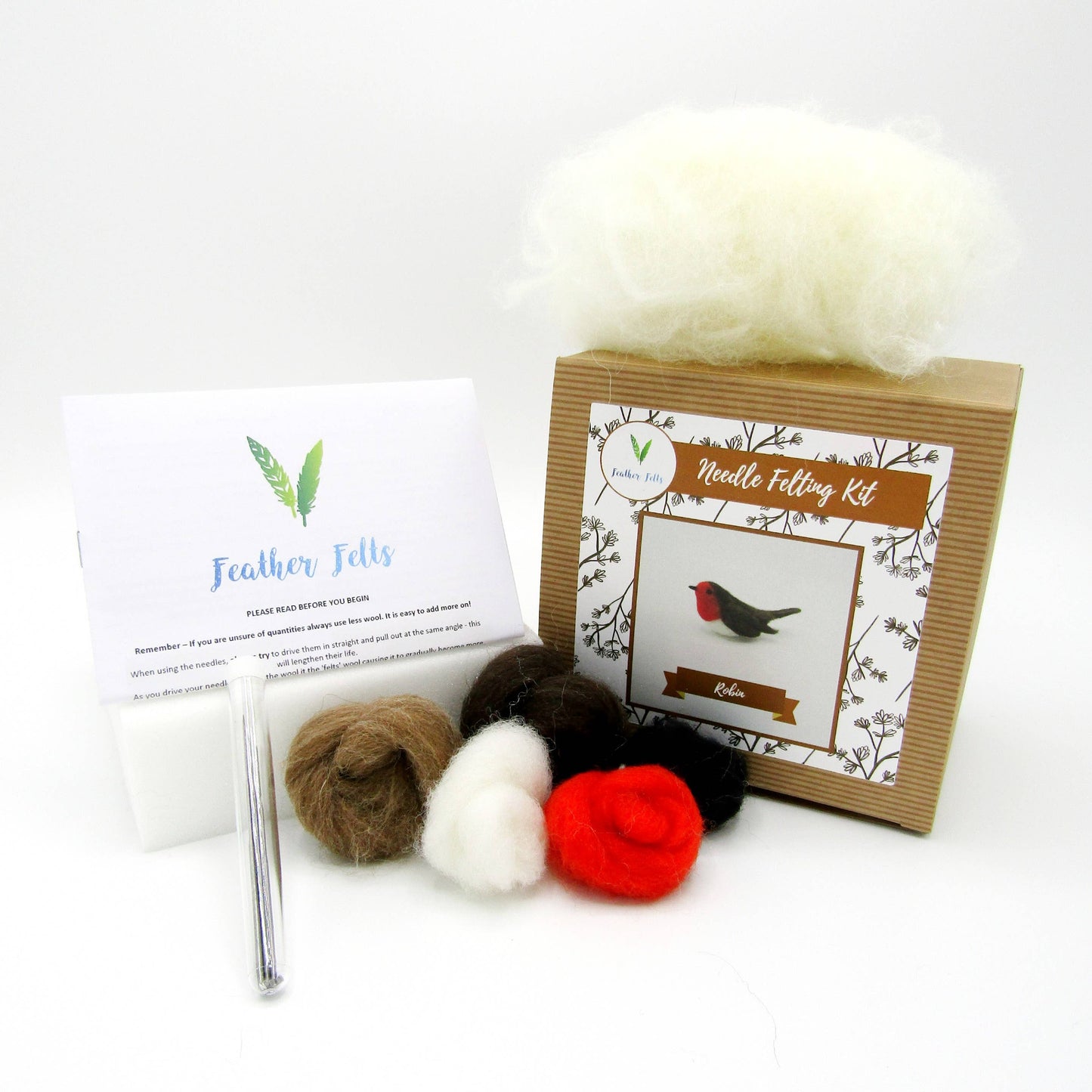 Robin - Needle Felting Kit: With Foam