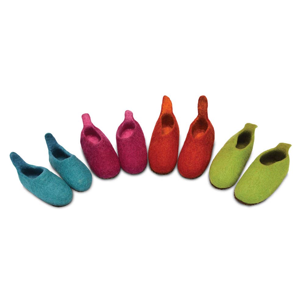 Felted Plain Shoes- 4 Colors: Turquoise / Little Kids- 7.50 Inch- US 13