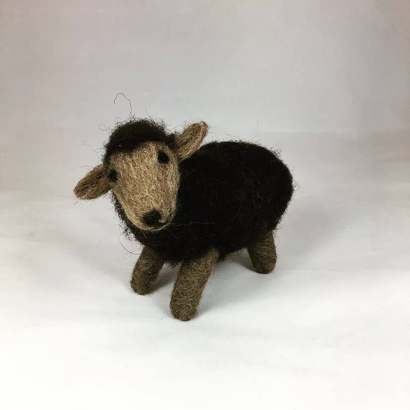 Brown Sheep - Needle Felting Kit: With Foam
