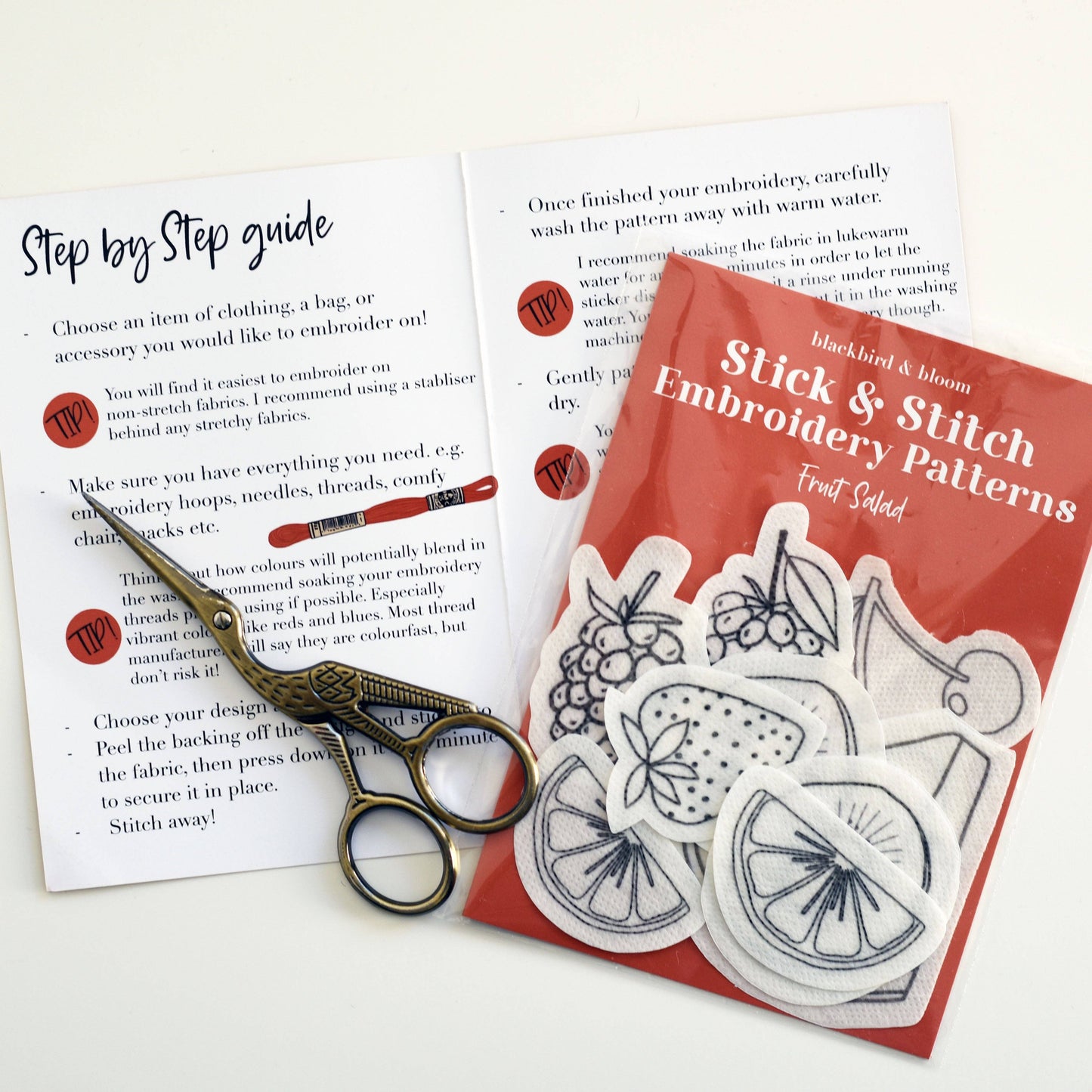 Fruit Salad Stick & Stitch Embroidery Patterns