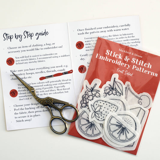 Fruit Salad Stick & Stitch Embroidery Patterns