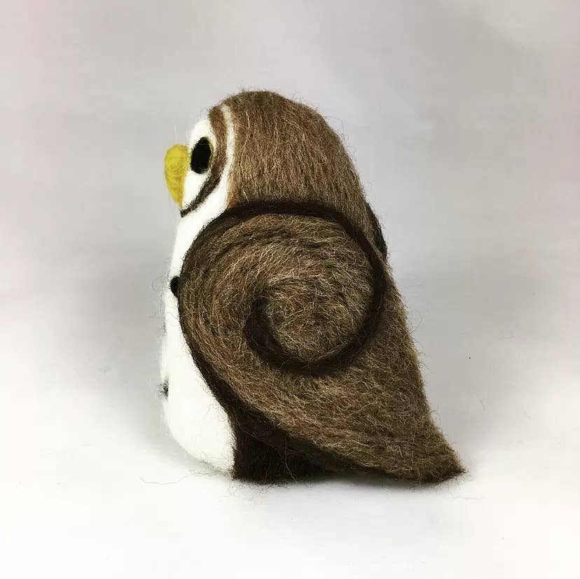Spotty Owl - Needle Felting Kit: With Foam