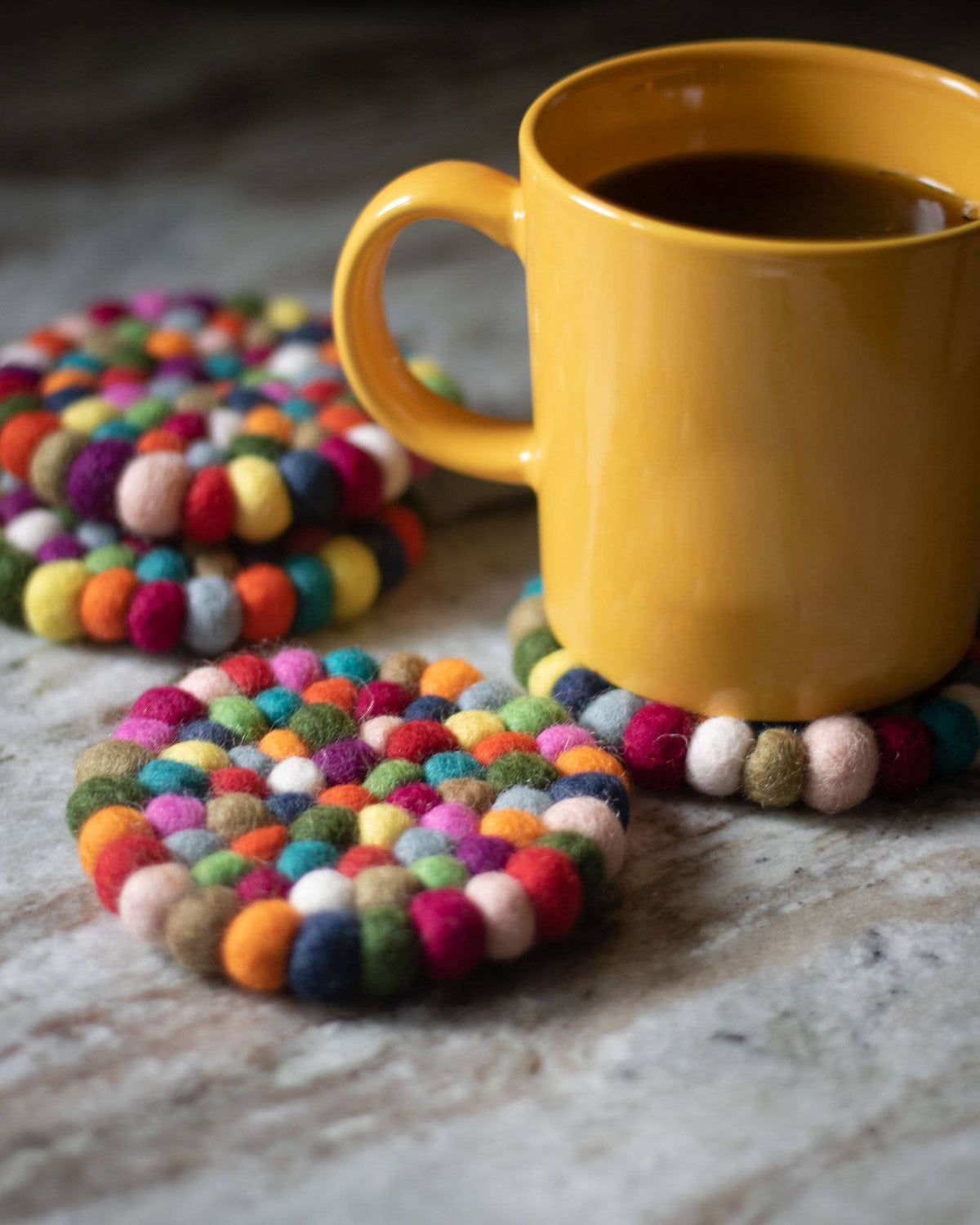 Boho Eco Coasters and Trivets: Set of 4 - Eco Coasters
