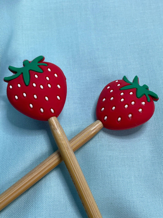 Kawaii Realistic Strawberry Cute Fruit Gift for Knitters