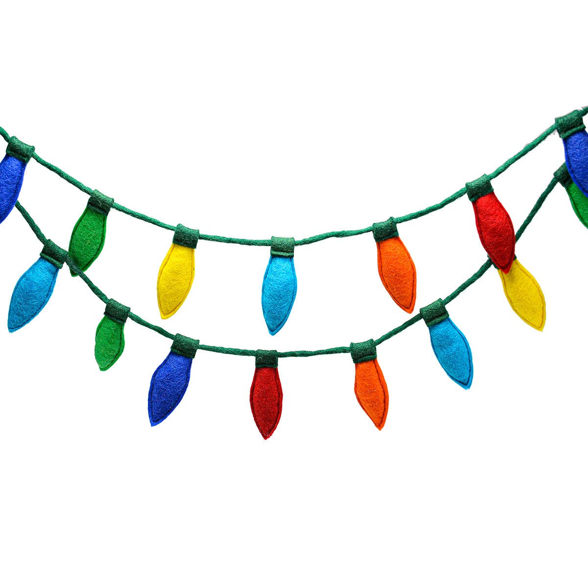 8 Feet Multi color  Bulb shape  design  Garland