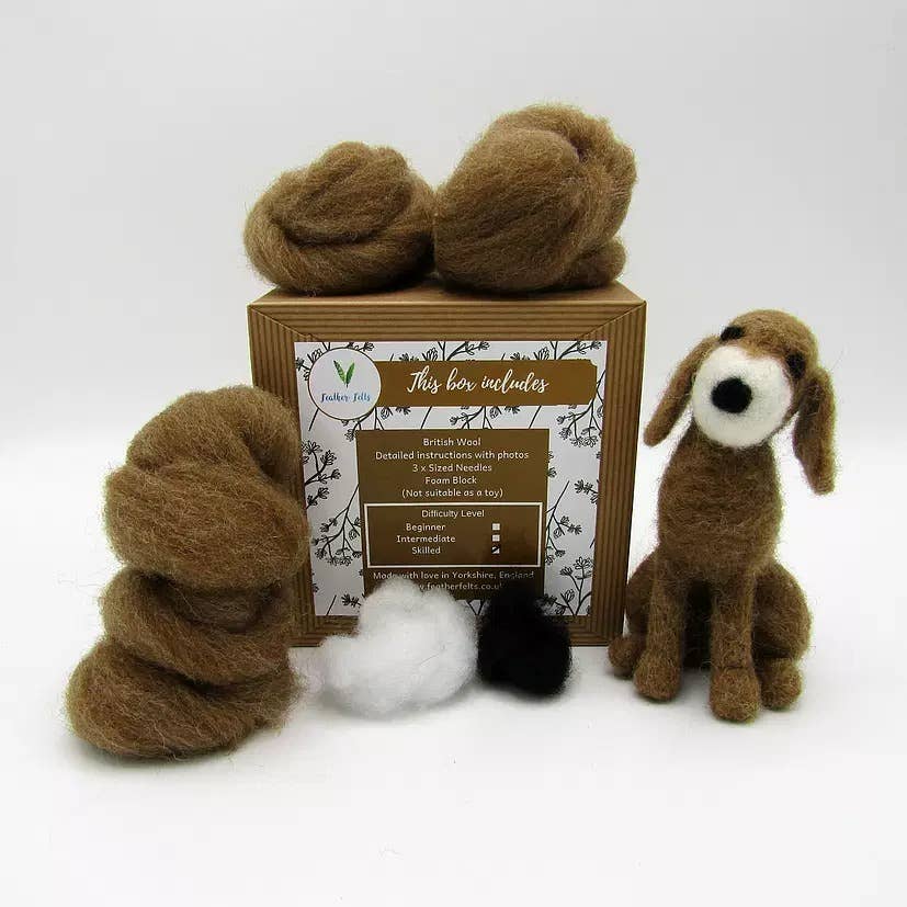 Floppy Dog - Needle Felting Kit: With Foam