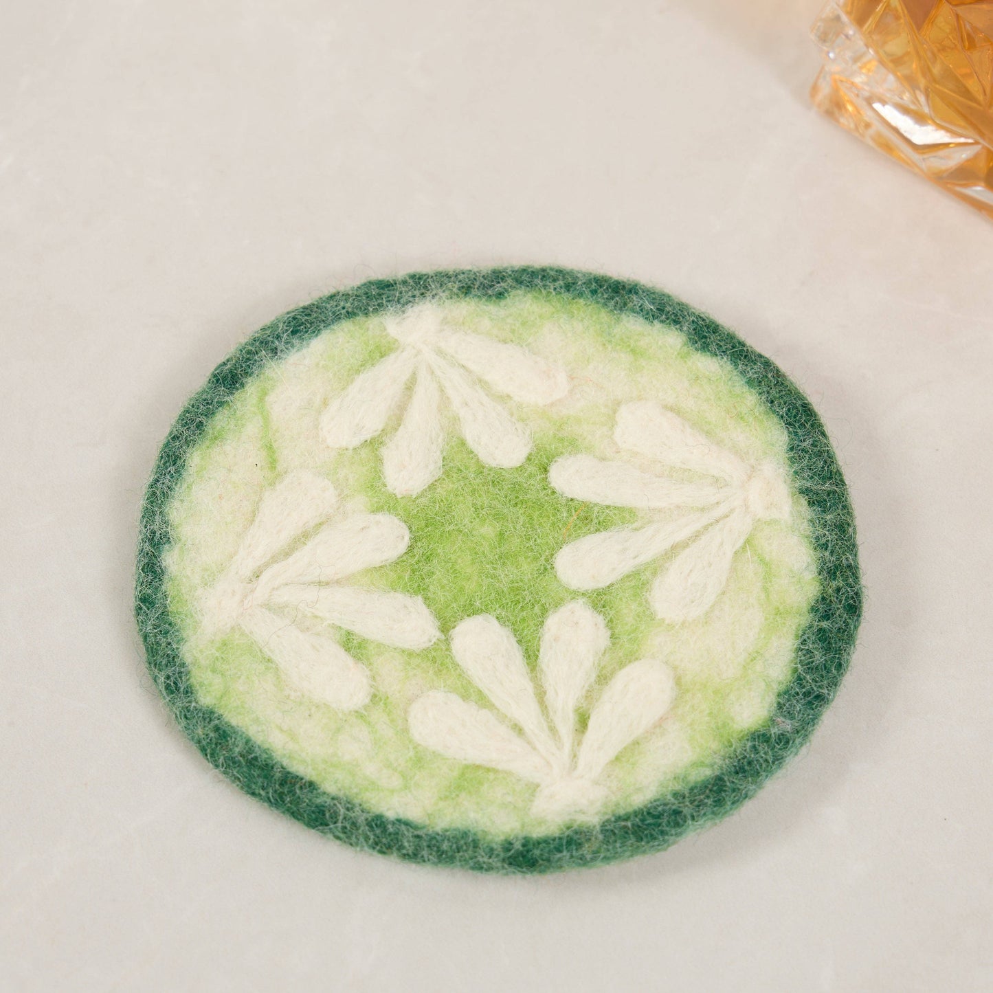 Wool Felt Coaster Fruit Apple