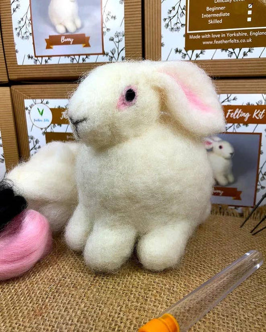 Bunny - Needle Felting Kit: With Foam