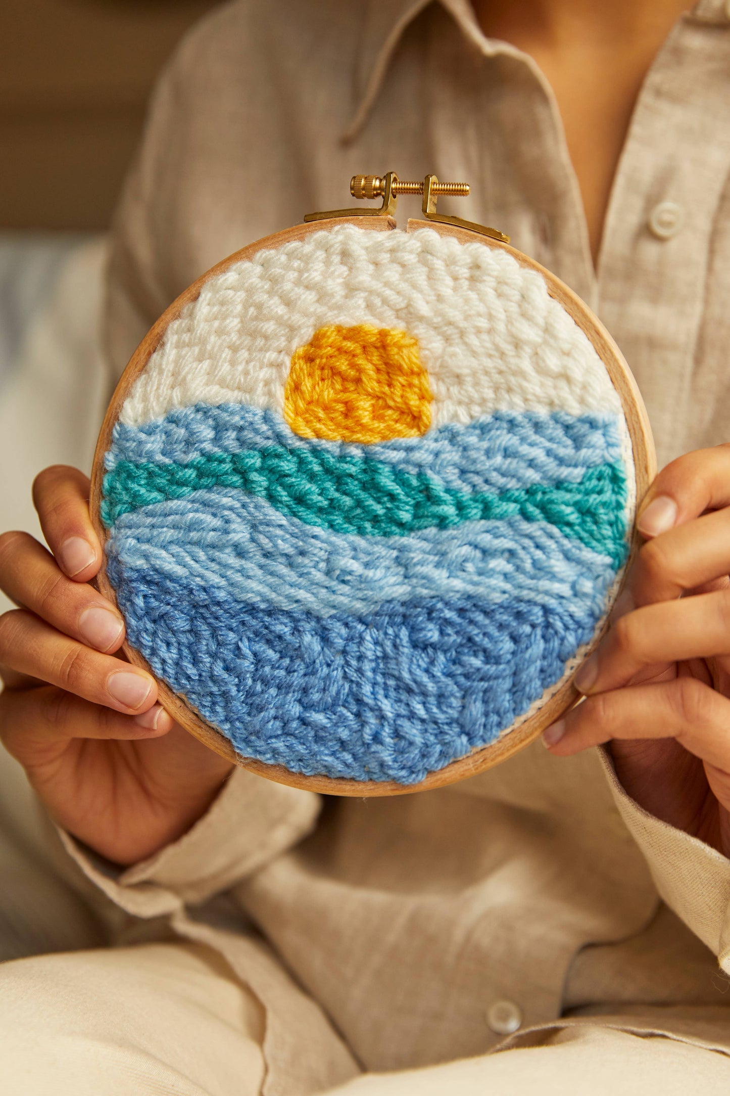 DMC Ocean Punch Needle Kit, item PN002KS