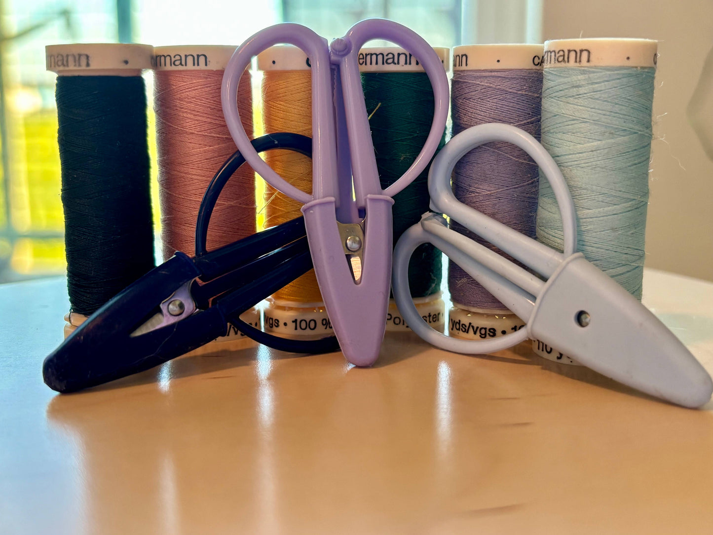 Mini Scissors - Pastel - for Knitting Crochet Sewing etc: Red