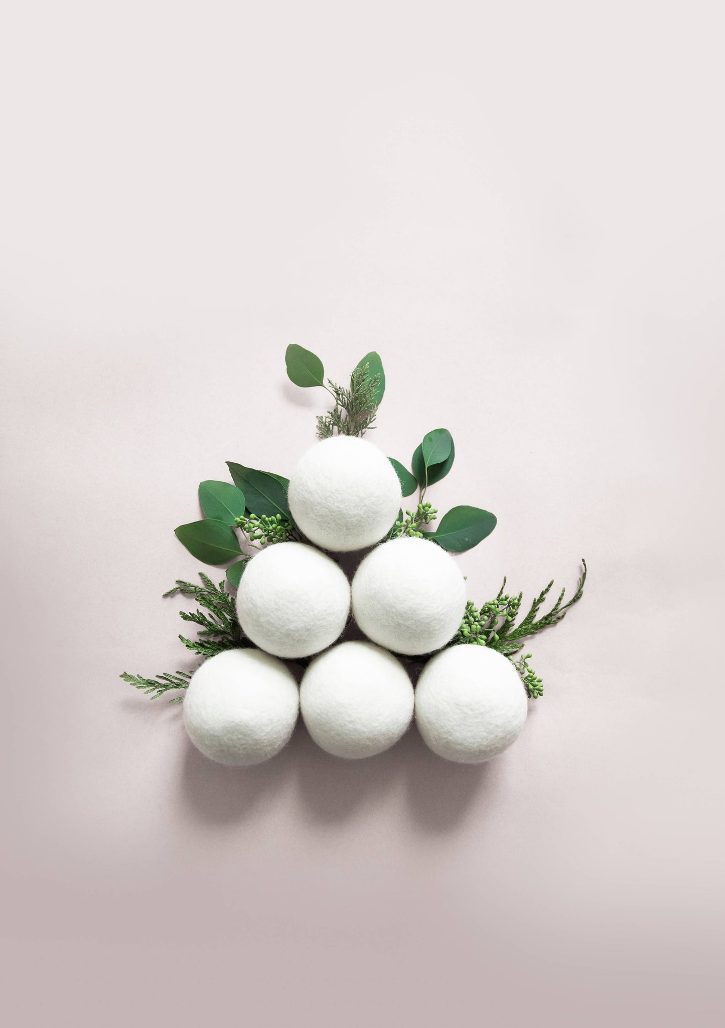 "Marching Penguin" Hand-Felted Dryer Balls Bulk 15 balls