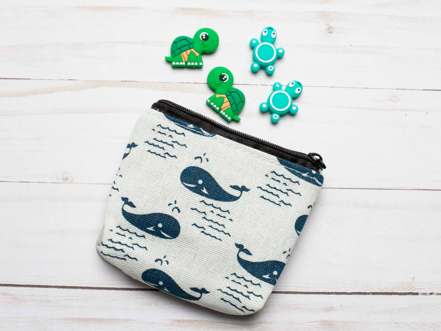 Fabric Pouches |  Storage Bags: Whale