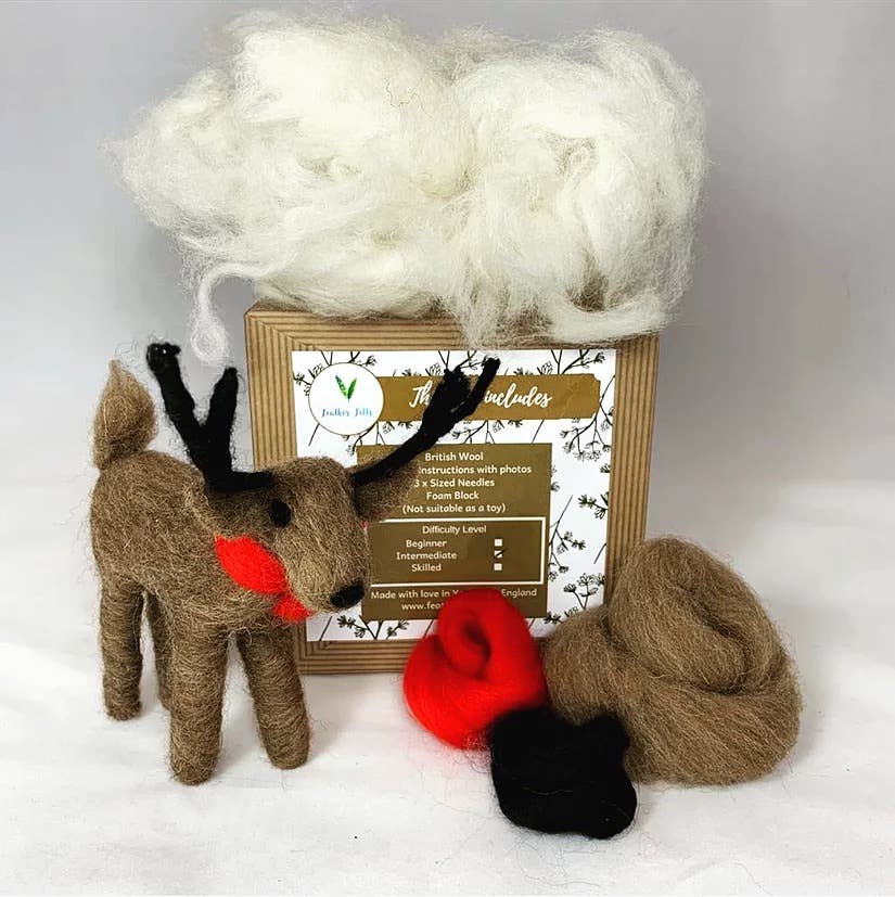 Reindeer - Needle Felting Kit: Without Foam