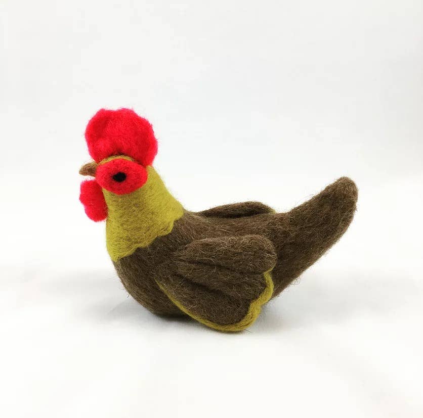 Brown Chicken - Needle Felting Kit: With Foam