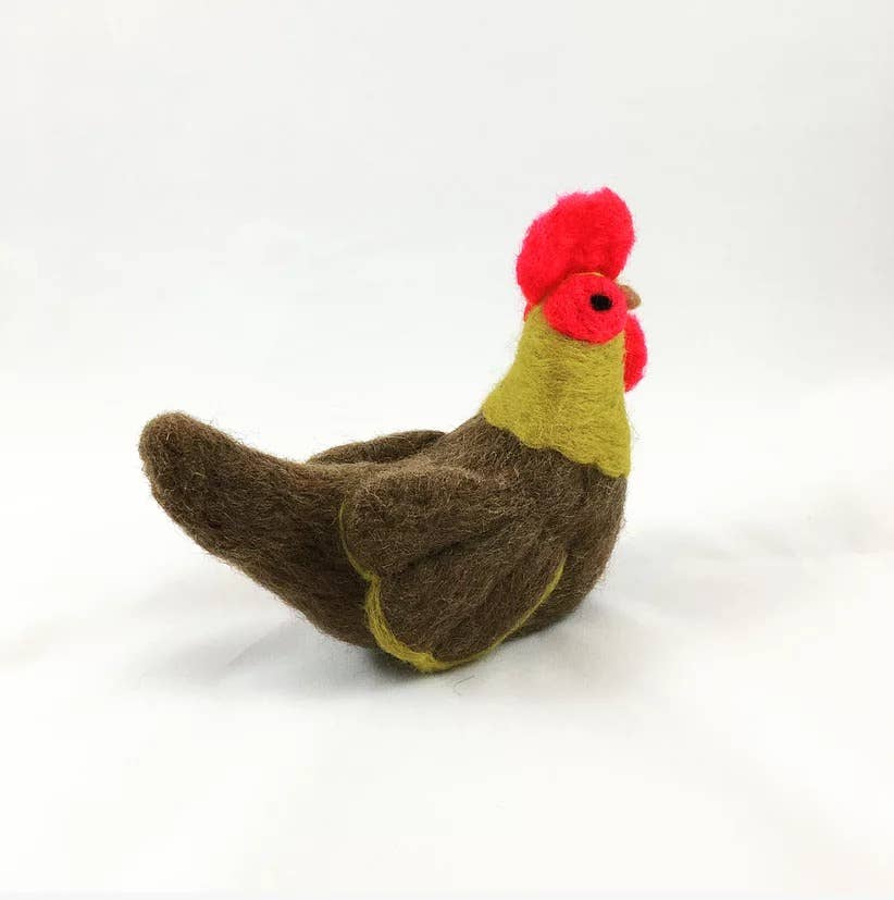 Brown Chicken - Needle Felting Kit: With Foam