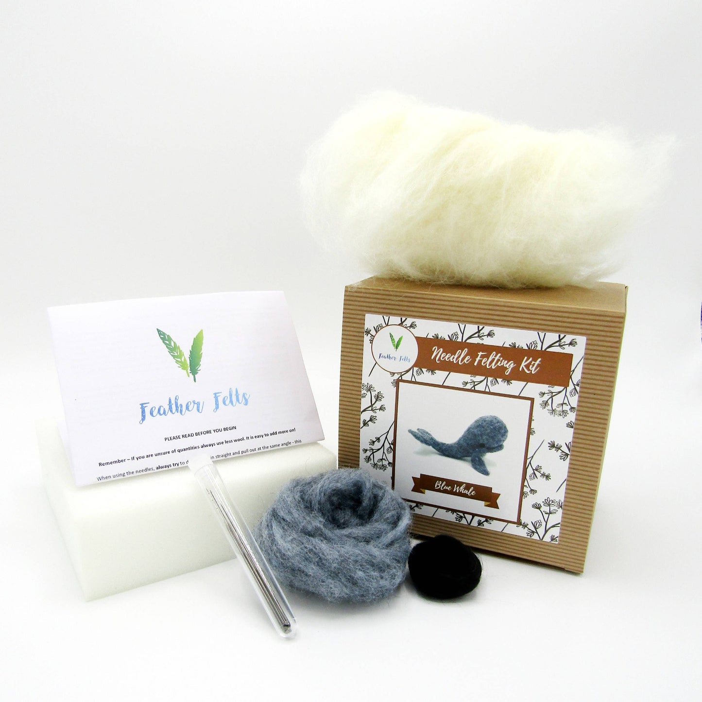 Blue Whale - Needle Felting Kit: With Foam