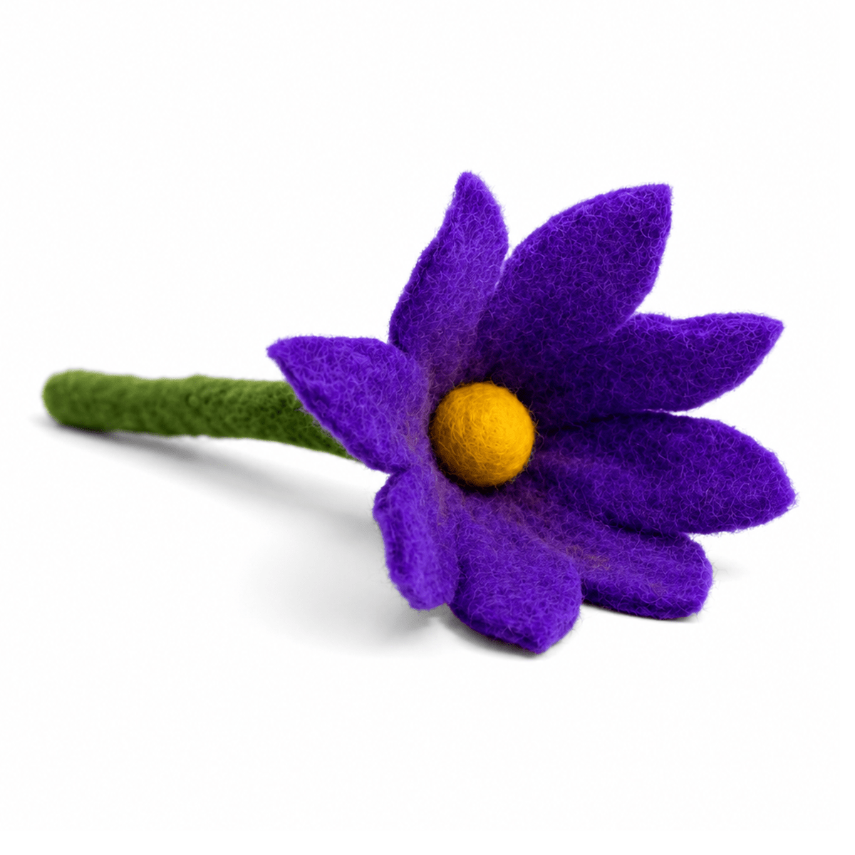 Small Sharp Design Colorful Stick Flower: Red
