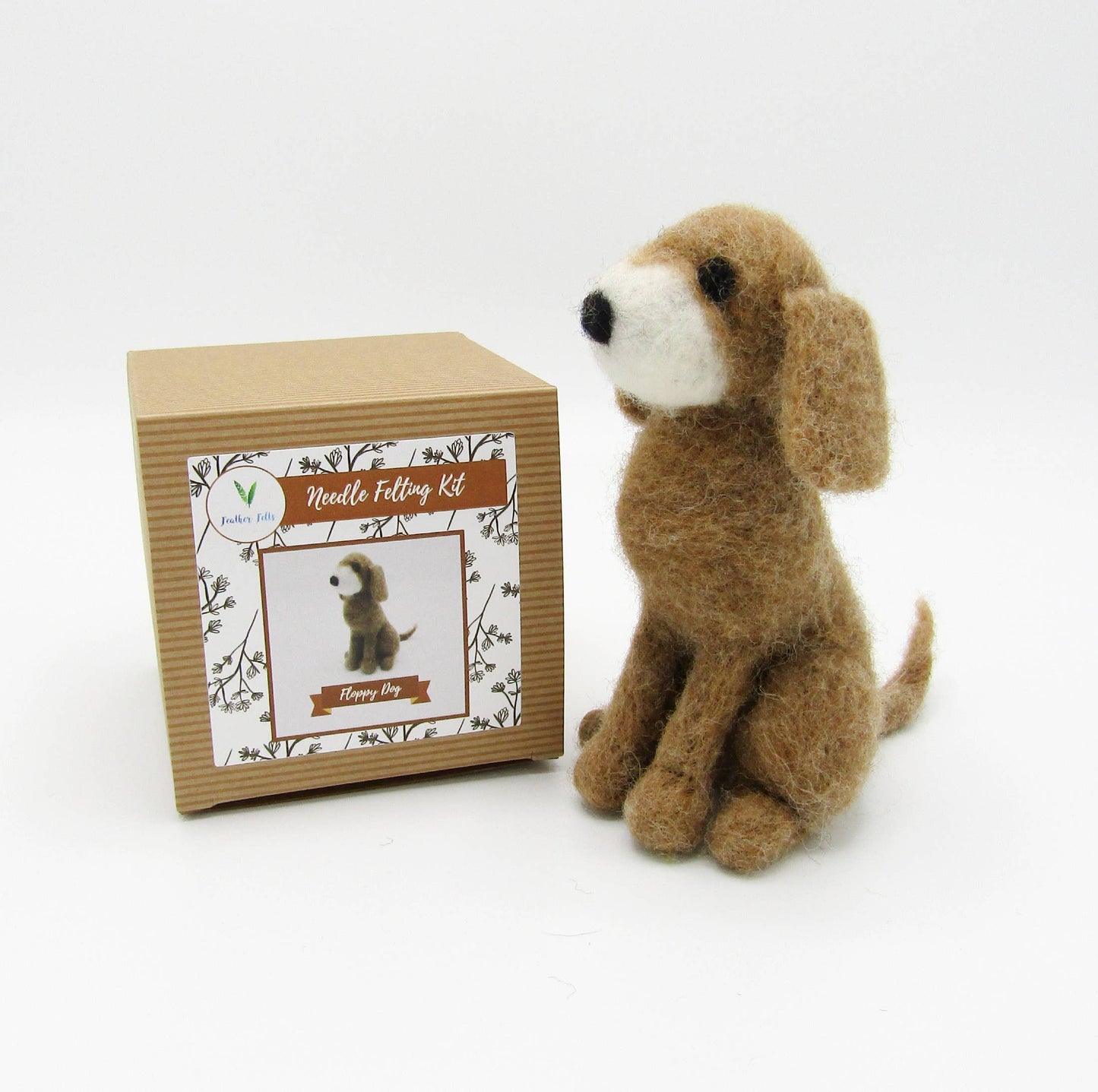 Floppy Dog - Needle Felting Kit: With Foam