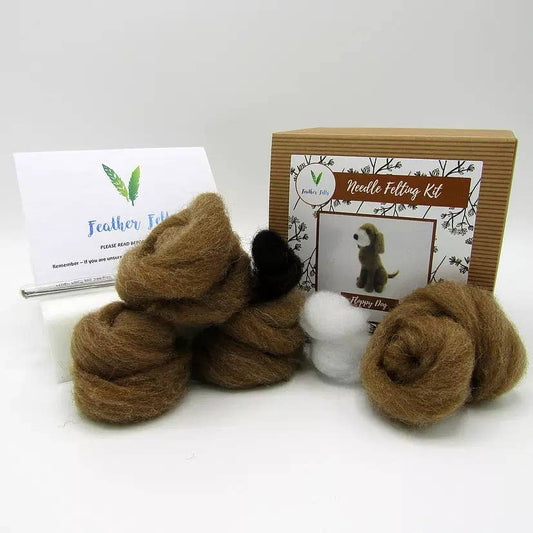Floppy Dog - Needle Felting Kit: With Foam
