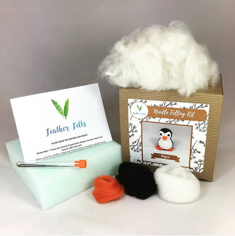 Penguin - Needle Felting Kit: With Foam