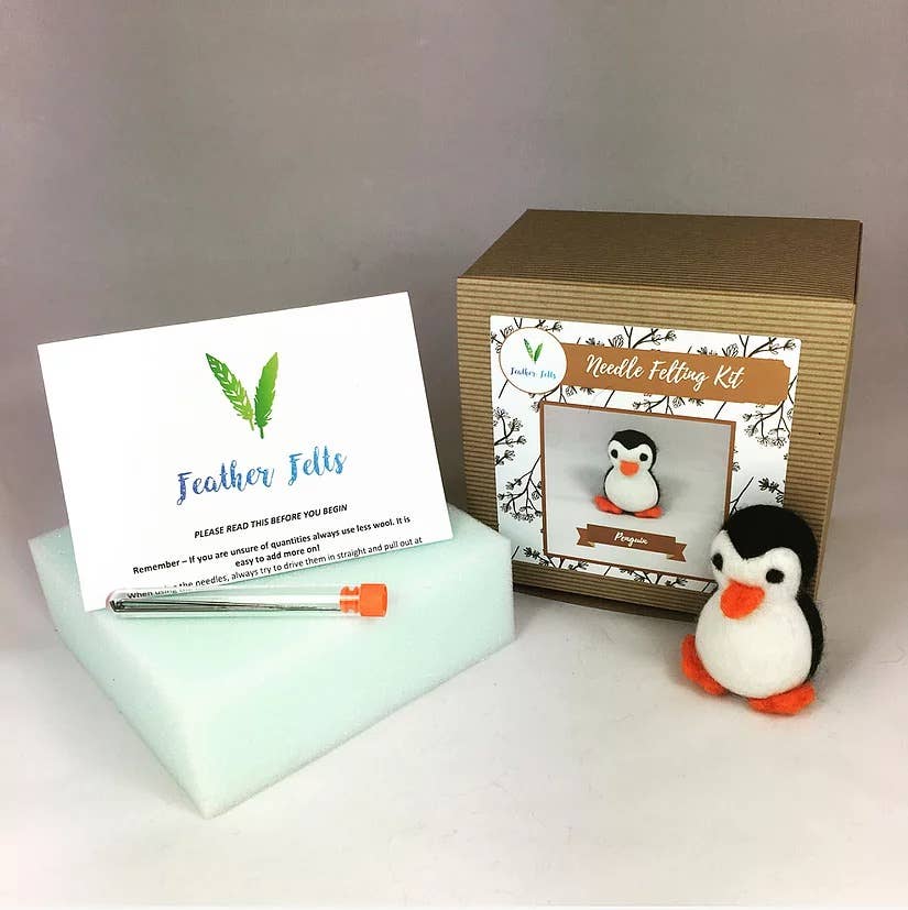 Penguin - Needle Felting Kit: With Foam