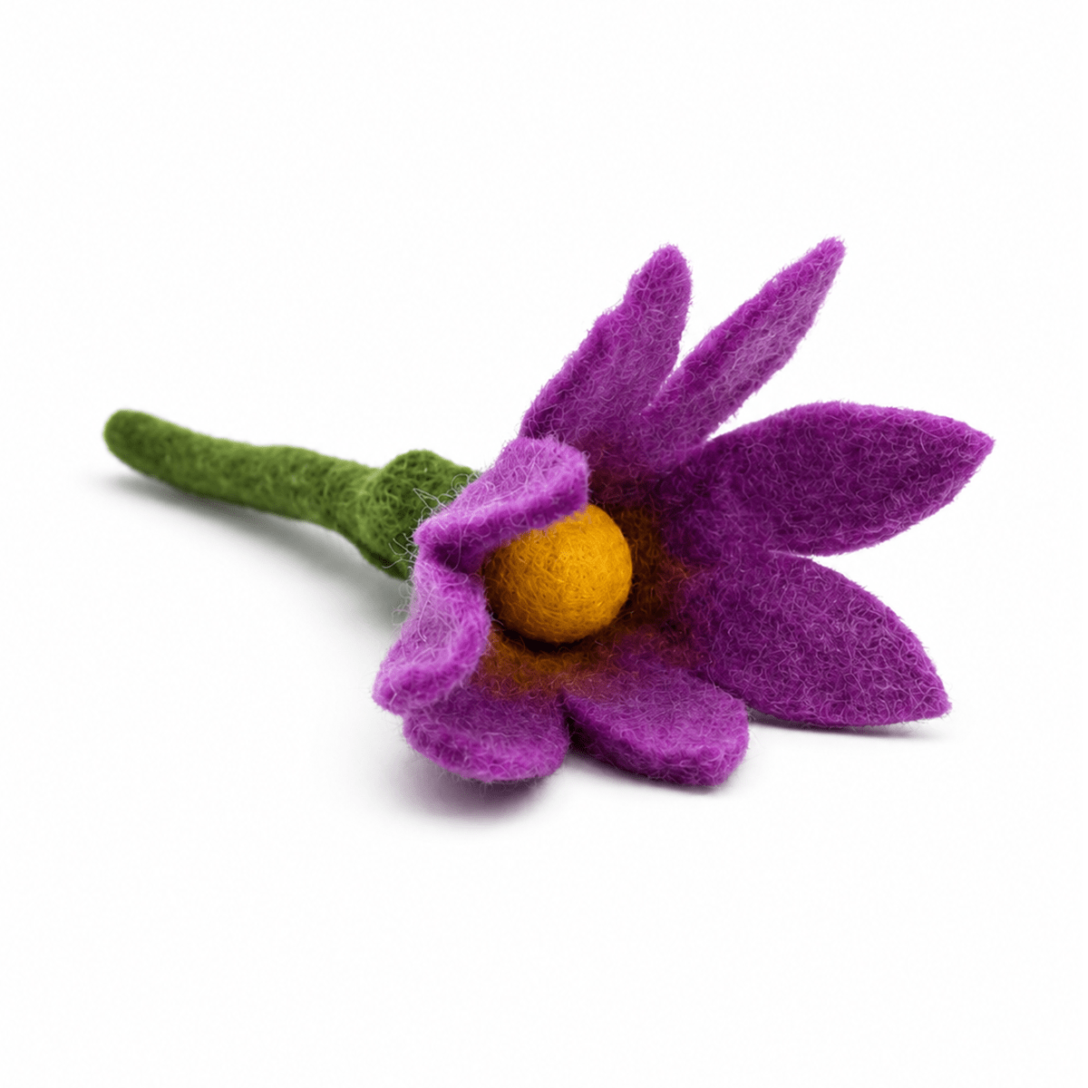 Small Sharp Design Colorful Stick Flower: Red
