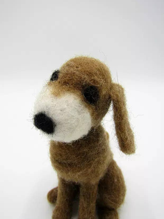 Floppy Dog - Needle Felting Kit: With Foam