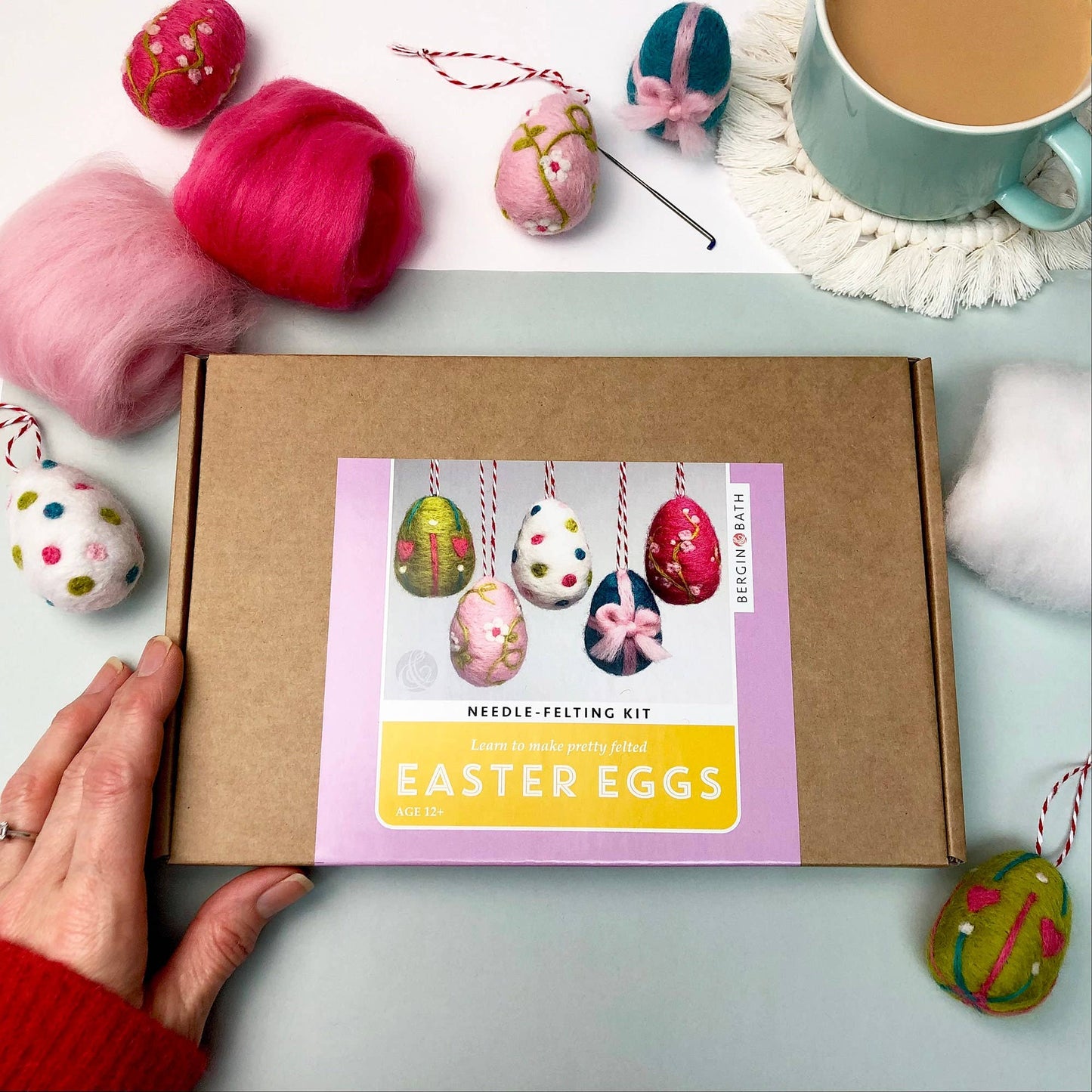 Needle Felting Kit - Easter Eggs