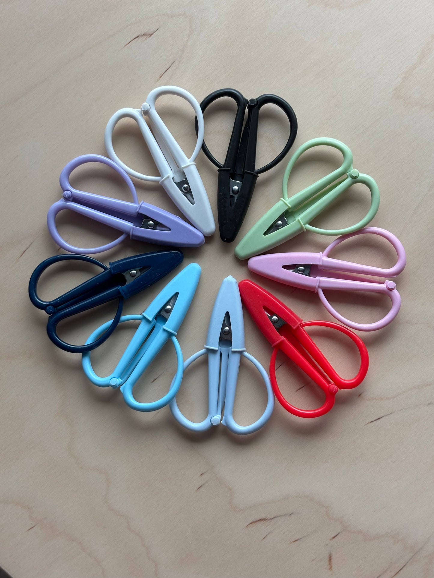 Mini Scissors - Pastel - for Knitting Crochet Sewing etc: Red
