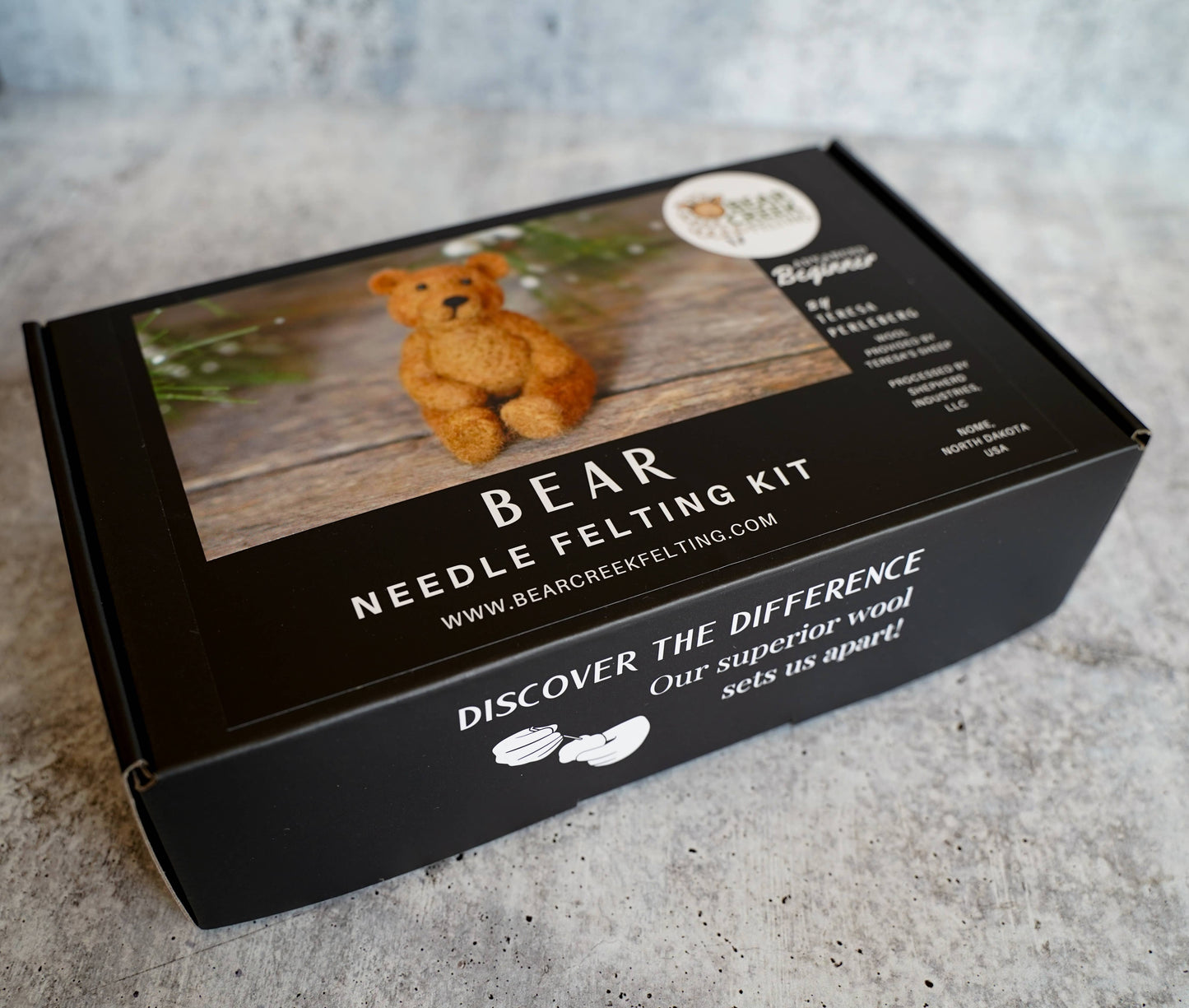Bear Needle Felting Kit: Foam Cushion