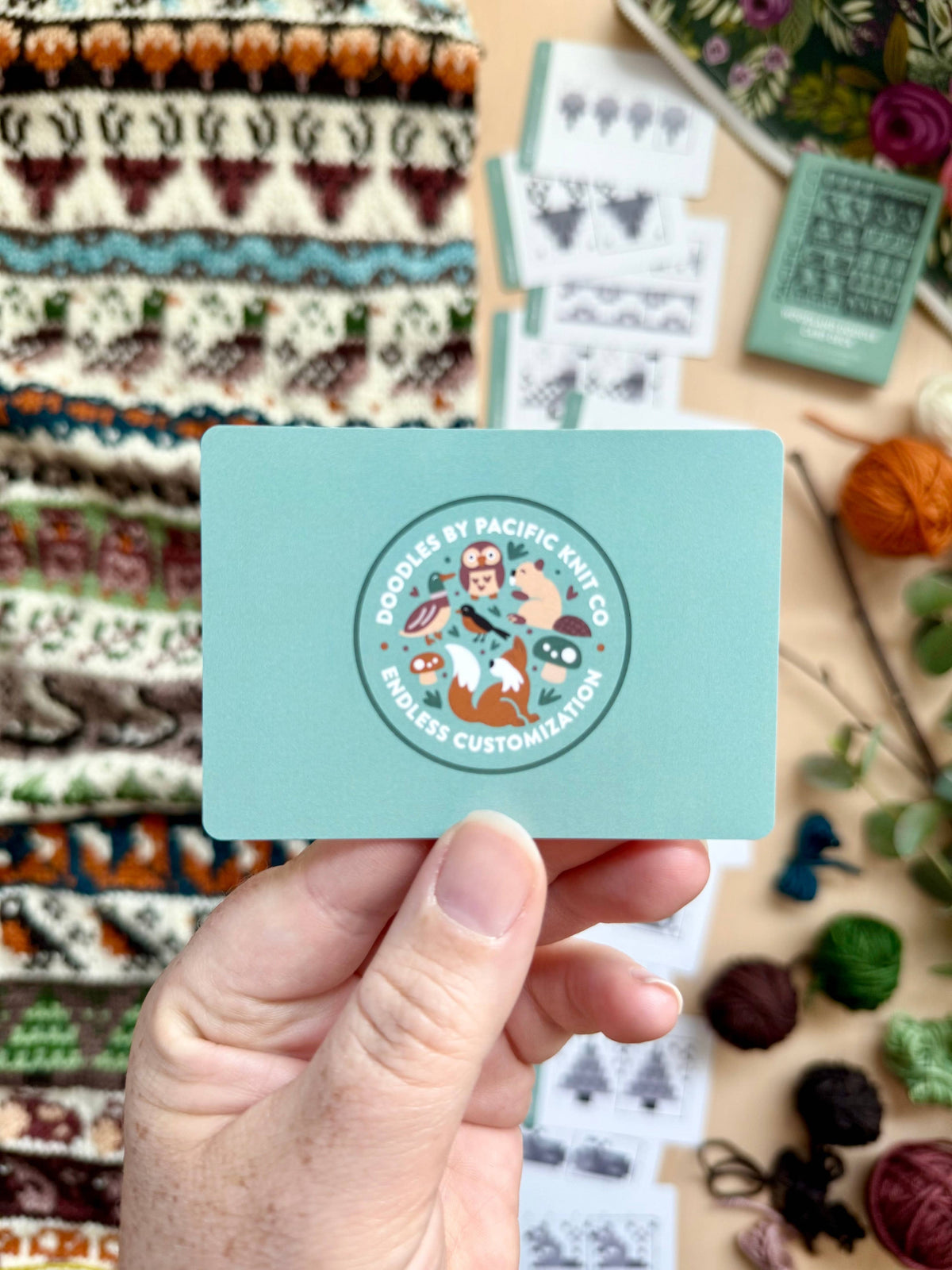 Woodland Doodle Card Deck (Expansion Deck) by Pacific Knit Co