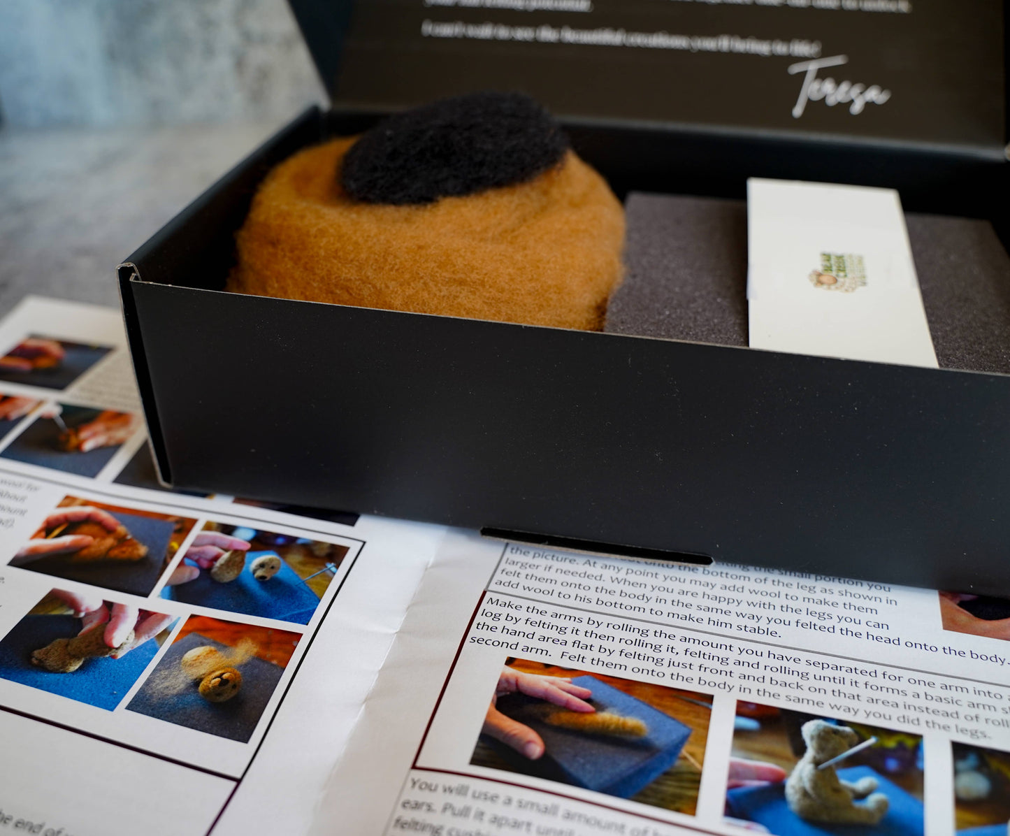 Bear Needle Felting Kit: Foam Cushion