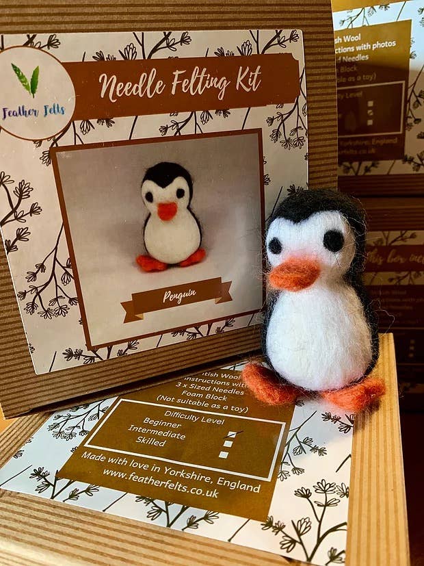 Penguin - Needle Felting Kit: With Foam