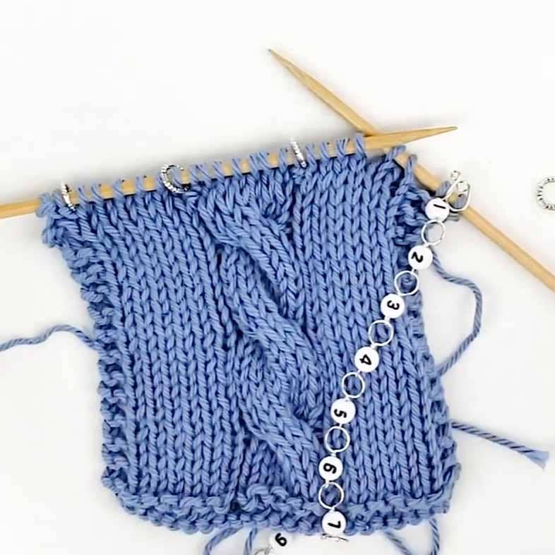 Yarn Ball Knitting Row Counter: XL (up to US 15 needle / N hook)